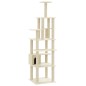 vidaXL Rascador para gatos con postes de sisal crema 183 cm vidaXL Rascador para gatos con postes de sisal crema 183 cm