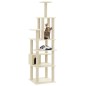 vidaXL Rascador para gatos con postes de sisal crema 183 cm vidaXL Rascador para gatos con postes de sisal crema 183 cm