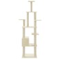 vidaXL Rascador para gatos con postes de sisal crema 183 cm vidaXL Rascador para gatos con postes de sisal crema 183 cm
