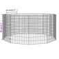 vidaXL Jaula para conejos 10 paneles hierro galvanizado 54x80 cm vidaXL Jaula para conejos 10 paneles hierro galvanizado 54x80 cm