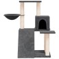 vidaXL Rascador para gatos con postes de sisal gris oscuro 82 cm vidaXL Rascador para gatos con postes de sisal gris oscuro 82 cm