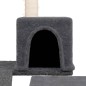 vidaXL Rascador para gatos con postes de sisal gris oscuro 82 cm vidaXL Rascador para gatos con postes de sisal gris oscuro 82 cm