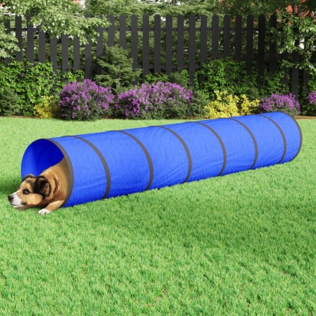 vidaXL Túnel para perros poliéster azul Ø50x300 cm