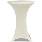 2 Manteles color crema ajustados para mesa de pie - 80 cm diámetro 2 Manteles color crema ajustados para mesa de pie - 80 cm diámetro