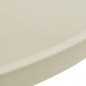 2 Manteles color crema ajustados para mesa de pie - 80 cm diámetro 2 Manteles color crema ajustados para mesa de pie - 80 cm diámetro