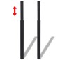 vidaXL 2x Patas de mesa telescópicas negro 710 mm-1100 mm vidaXL 2x Patas de mesa telescópicas negro 710 mm-1100 mm