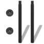 vidaXL 2x Patas de mesa telescópicas negro 710 mm-1100 mm vidaXL 2x Patas de mesa telescópicas negro 710 mm-1100 mm
