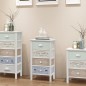 vidaXL Mueble de almacenaje estilo francés con 4 cajones madera vidaXL Mueble de almacenaje estilo francés con 4 cajones madera