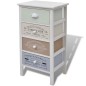 vidaXL Mueble de almacenaje estilo francés con 4 cajones madera vidaXL Mueble de almacenaje estilo francés con 4 cajones madera