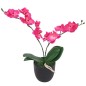 vidaXL Planta artificial orquídea con macetero 30 cm roja vidaXL Planta artificial orquídea con macetero 30 cm roja