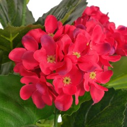 vidaXL Planta artificial hortensia con macetero 60 cm roja