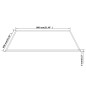 vidaXL Tablero de mesa de cristal templado cuadrado 800x800 mm vidaXL Tablero de mesa de cristal templado cuadrado 800x800 mm