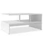 vidaXL Mesa de centro de madera contrachapada 90x59x42cm blanca vidaXL Mesa de centro de madera contrachapada 90x59x42cm blanca