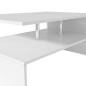 vidaXL Mesa de centro de madera contrachapada 90x59x42cm blanca vidaXL Mesa de centro de madera contrachapada 90x59x42cm blanca