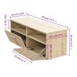 vidaXL Mueble de TV madera de ingeniería roble 95x35x36 cm