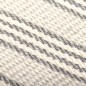 vidaXL Manta a rayas de algodón gris y blanco 160x210 cm vidaXL Manta a rayas de algodón gris y blanco 160x210 cm