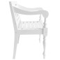 vidaXL Sillas Batavia 2 unidades madera maciza de caoba blanco vidaXL Sillas Batavia 2 unidades madera maciza de caoba blanco