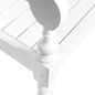 vidaXL Sillas Batavia 2 unidades madera maciza de caoba blanco vidaXL Sillas Batavia 2 unidades madera maciza de caoba blanco