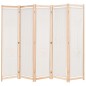 vidaXL Biombo divisor 5 paneles de tela crema 200x170x4 cm vidaXL Biombo divisor 5 paneles de tela crema 200x170x4 cm