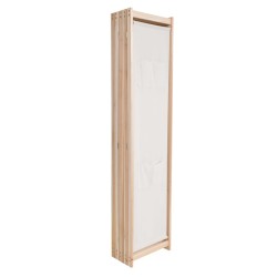 vidaXL Biombo divisor 5 paneles de tela crema 200x170x4 cm 