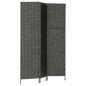 vidaXL Biombo divisor 3 paneles jacinto de agua negro 116x160 cm vidaXL Biombo divisor 3 paneles jacinto de agua negro 116x160 cm