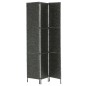 vidaXL Biombo divisor 3 paneles jacinto de agua negro 116x160 cm vidaXL Biombo divisor 3 paneles jacinto de agua negro 116x160 cm