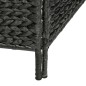 vidaXL Biombo divisor 3 paneles jacinto de agua negro 116x160 cm vidaXL Biombo divisor 3 paneles jacinto de agua negro 116x160 cm