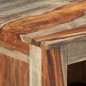 vidaXL Aparador de madera maciza de sheesham gris 100x30x50 cm