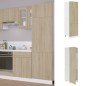vidaXL Armario de frigorífico contrachapada color roble 60x57x207 cm vidaXL Armario de frigorífico contrachapada color roble 60x57x207 cm