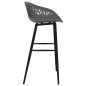 vidaXL Taburetes de cocina 2 unidades gris vidaXL Taburetes de cocina 2 unidades gris