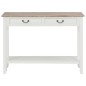 vidaXL Mesa consola de madera blanco 110x35x80 cm vidaXL Mesa consola de madera blanco 110x35x80 cm