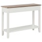 vidaXL Mesa consola de madera blanco 110x35x80 cm vidaXL Mesa consola de madera blanco 110x35x80 cm