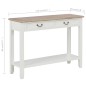 vidaXL Mesa consola de madera blanco 110x35x80 cm vidaXL Mesa consola de madera blanco 110x35x80 cm