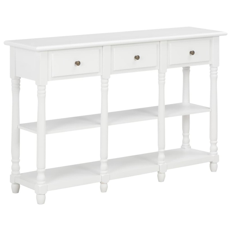 vidaXL Mesa consola de MDF blanca 120x30x76 cm vidaXL Mesa consola de MDF blanca 120x30x76 cm