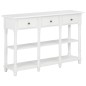 vidaXL Mesa consola de MDF blanca 120x30x76 cm vidaXL Mesa consola de MDF blanca 120x30x76 cm