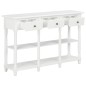 vidaXL Mesa consola de MDF blanca 120x30x76 cm vidaXL Mesa consola de MDF blanca 120x30x76 cm