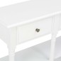 vidaXL Mesa consola de MDF blanca 120x30x76 cm vidaXL Mesa consola de MDF blanca 120x30x76 cm