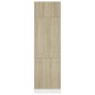 vidaXL Armario de frigorífico contrachapada color roble 60x57x207 cm vidaXL Armario de frigorífico contrachapada color roble 60x57x207 cm