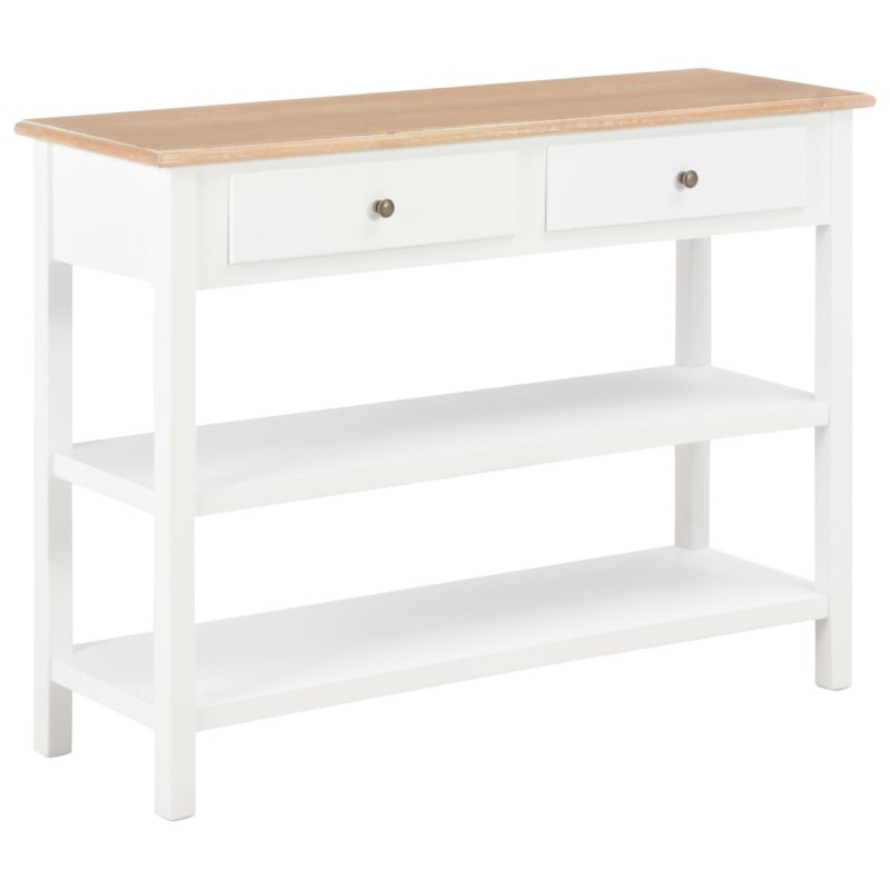 vidaXL Aparador de MDF 110x35x80 cm blanco vidaXL Aparador de MDF 110x35x80 cm blanco