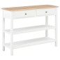 vidaXL Aparador de MDF 110x35x80 cm blanco vidaXL Aparador de MDF 110x35x80 cm blanco