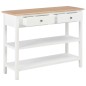 vidaXL Aparador de MDF 110x35x80 cm blanco vidaXL Aparador de MDF 110x35x80 cm blanco