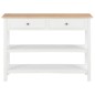 vidaXL Aparador de MDF 110x35x80 cm blanco vidaXL Aparador de MDF 110x35x80 cm blanco