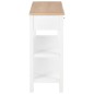 vidaXL Aparador de MDF 110x35x80 cm blanco vidaXL Aparador de MDF 110x35x80 cm blanco