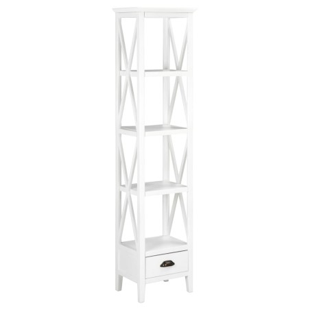 vidaXL Estantería con 1 cajón de MDF blanco 40x30x170 cm
