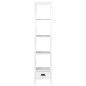 vidaXL Estantería con 1 cajón de MDF blanco 40x30x170 cm vidaXL Estantería con 1 cajón de MDF blanco 40x30x170 cm