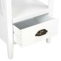 vidaXL Estantería con 1 cajón de MDF blanco 40x30x170 cm vidaXL Estantería con 1 cajón de MDF blanco 40x30x170 cm