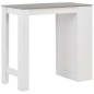 vidaXL Mesa alta de cocina con estantería blanca 110x50x103 cm vidaXL Mesa alta de cocina con estantería blanca 110x50x103 cm