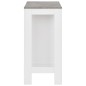 vidaXL Mesa alta de cocina con estantería blanca 110x50x103 cm vidaXL Mesa alta de cocina con estantería blanca 110x50x103 cm