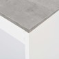 vidaXL Mesa alta de cocina con estantería blanca 110x50x103 cm vidaXL Mesa alta de cocina con estantería blanca 110x50x103 cm