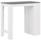 vidaXL Mesa alta de cocina con estantería blanca 110x50x103 cm vidaXL Mesa alta de cocina con estantería blanca 110x50x103 cm